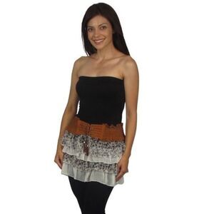 Layered Floral Mini Skirt